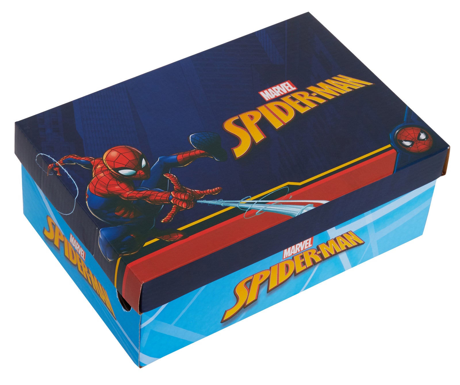 Boys Spiderman Light Up Canvas Trainers with Lights Kids Marvel Canvas Pumps
