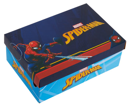 Boys Spiderman Light Up Canvas Trainers with Lights Kids Marvel Canvas Pumps