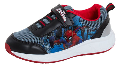 Boys Spiderman Trainers Kids Marvel Lightweight Touch Fasten Running Shoes Pumps