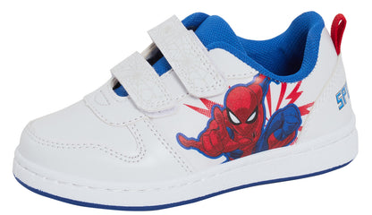 Boys Spiderman Trainers Kids Marvel Lightweight Easy Fasten Sports Skate Shoes