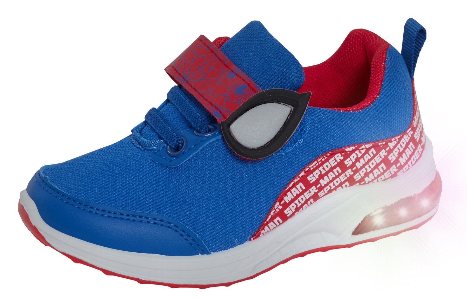 Boys Spiderman Light Up Trainers Marvel Flashing Lights Running Sports Shoes
