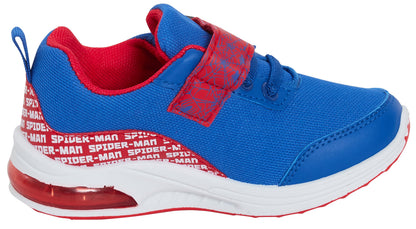 Boys Spiderman Light Up Trainers Marvel Flashing Lights Running Sports Shoes