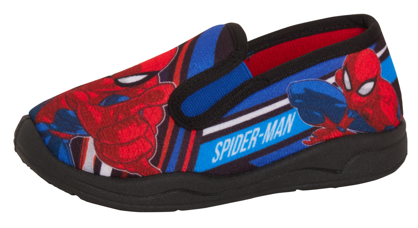 Boys Spiderman Slippers Slip On Kids Marvel Slipper House Shoes Rubber Sole