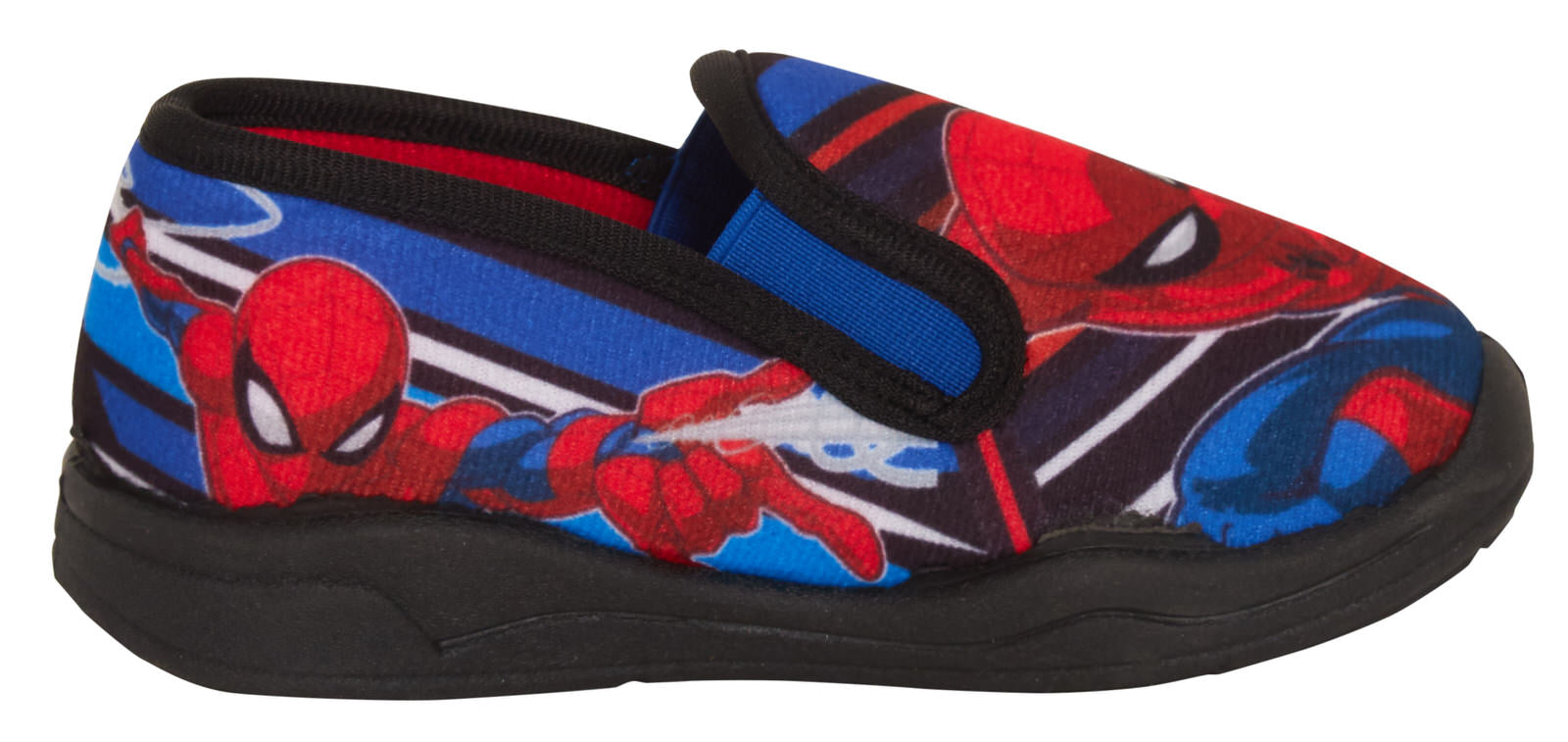Boys Spiderman Slippers Slip On Kids Marvel Slipper House Shoes Rubber Sole