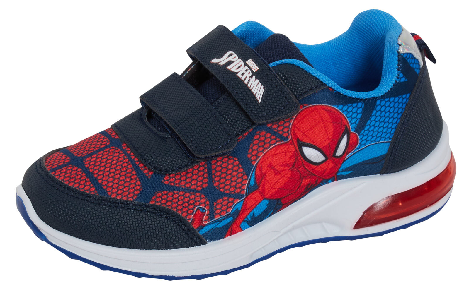 Boys Spiderman Light Up Trainers Kids Marvel Flashing Light Running Sports Shoes