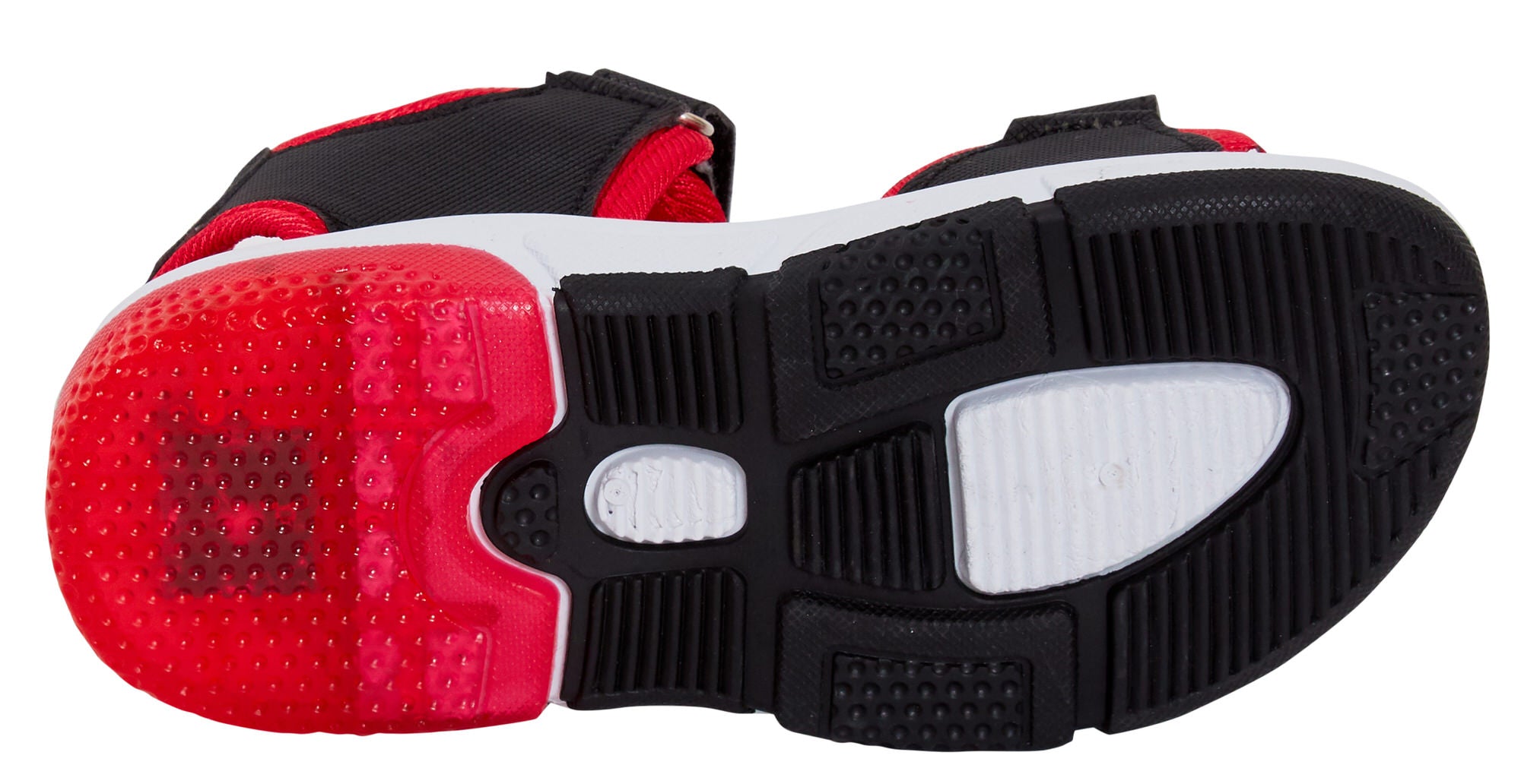 Spiderman Light Up Sports Sandals For Boys Marvel Open Toe Easy Fasten Shoes