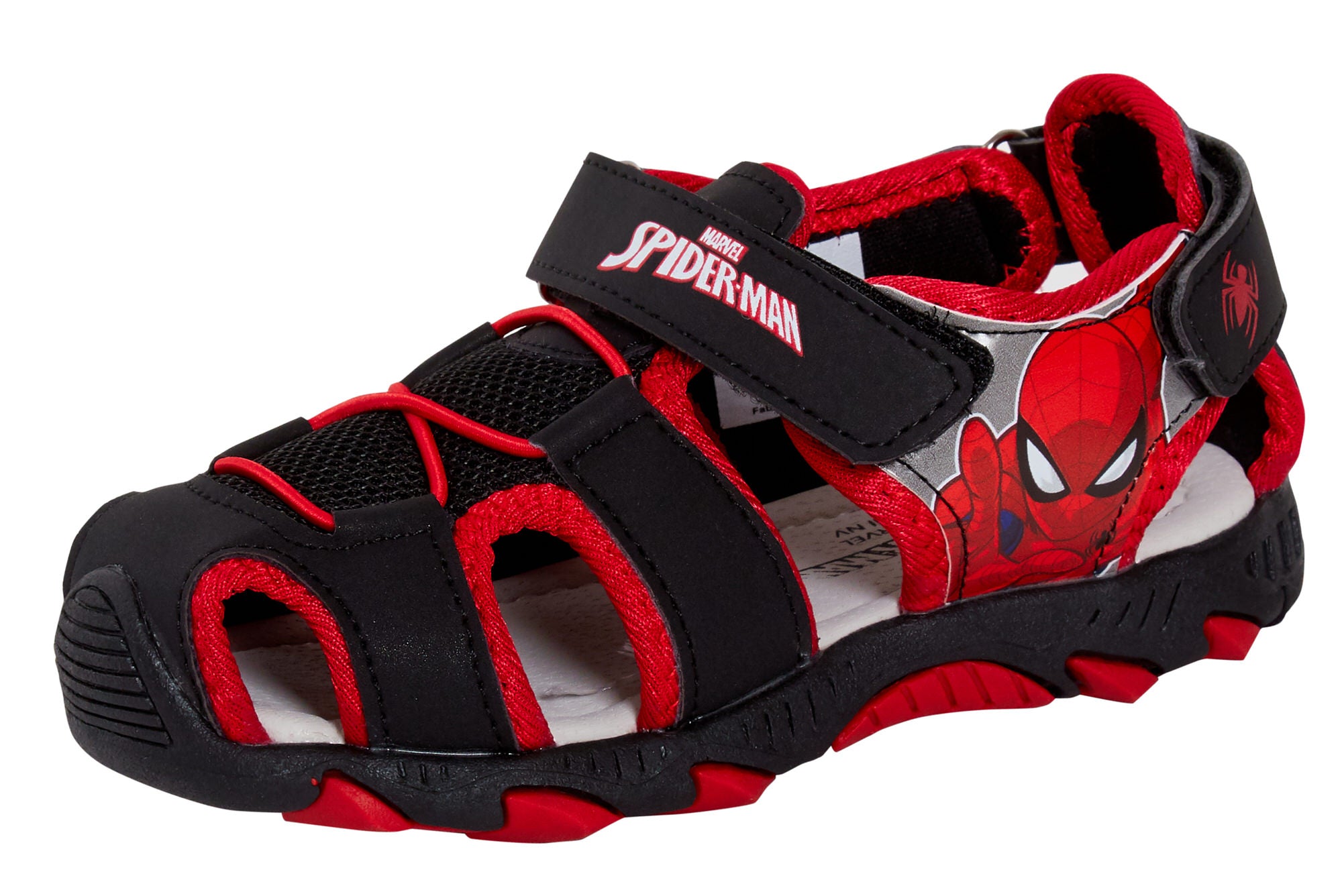 Spiderman Sandals for Kids Marvel Closed Toe Sports Sandals Walking Summer Shoes