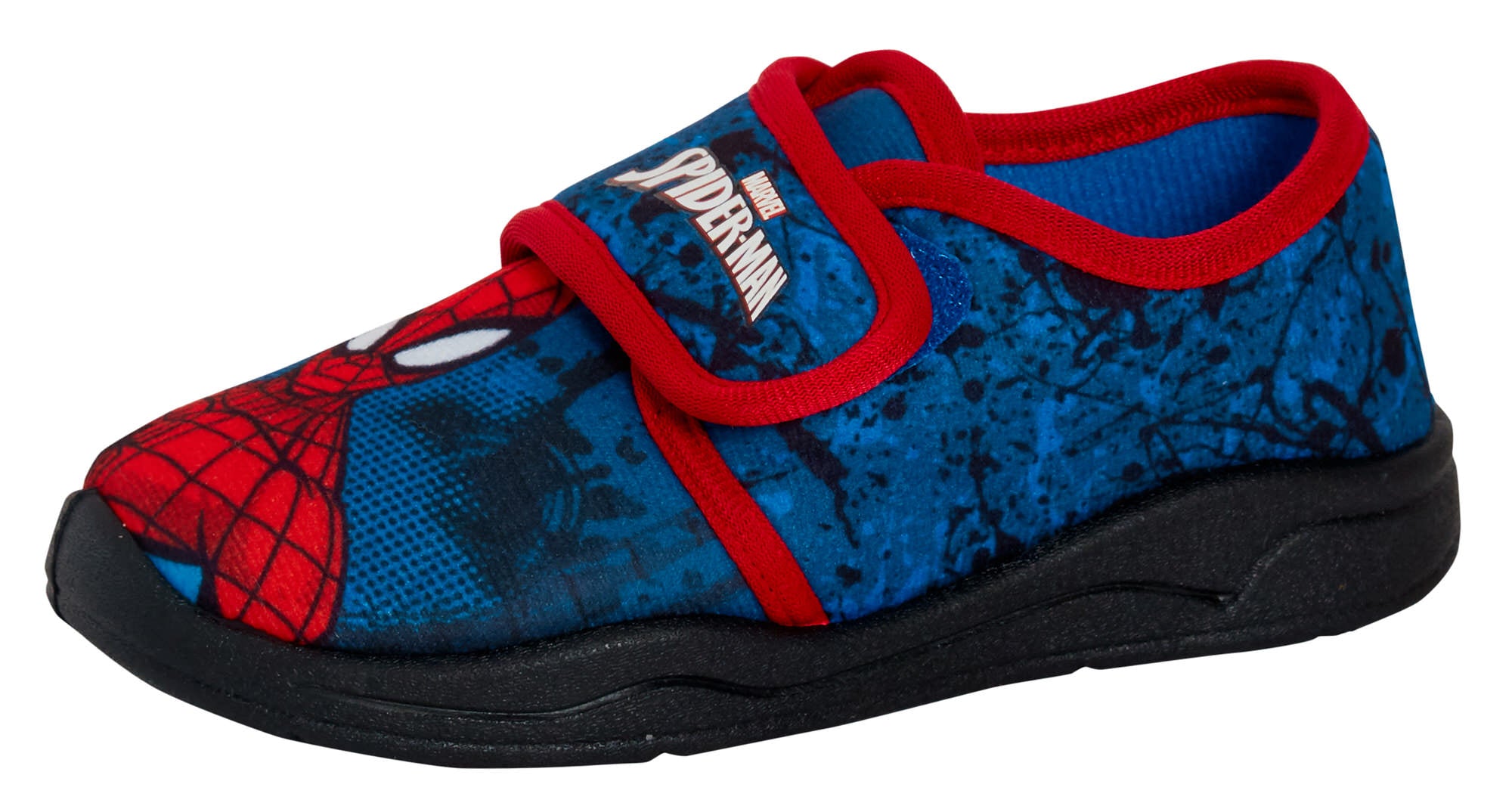 Spiderman Boys Slippers Kids Marvel Easy Fasten Slipper Booties House Shoes Gift