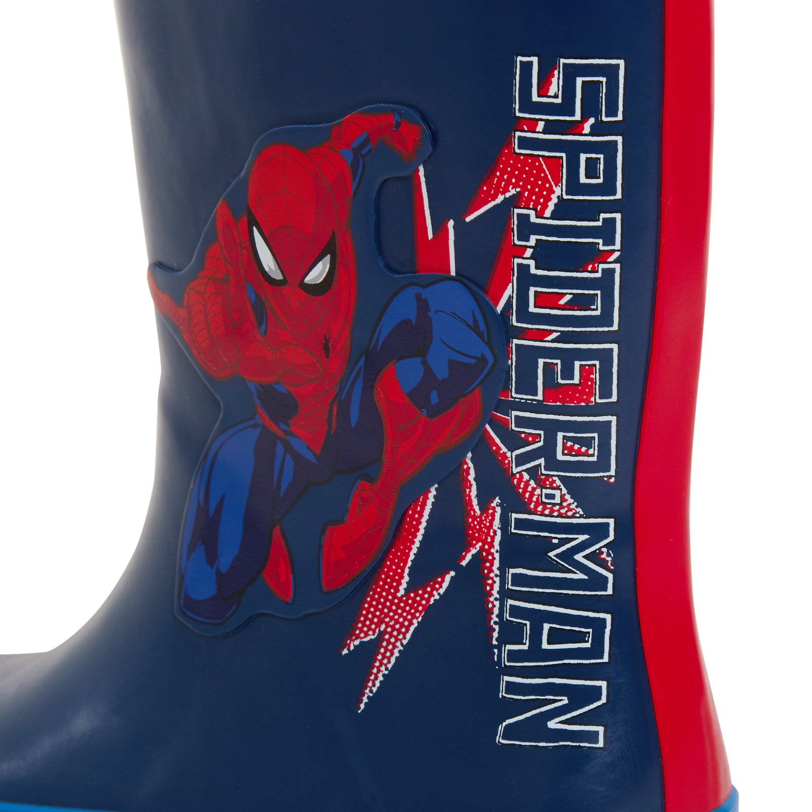 Boys Spiderman Tie Top Wellington Boots Kids Marvel Wellies Wellingtons Wellys