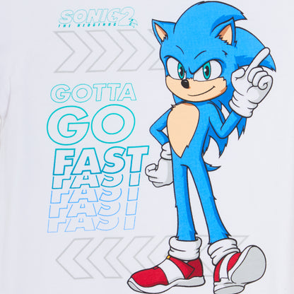 Boys 3 Pack Sonic The Hedgehog T-Shirts Kids Sega Tails Dress Up Tops Gamer Tees