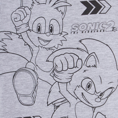 Boys 3 Pack Sonic The Hedgehog T-Shirts Kids Sega Tails Dress Up Tops Gamer Tees