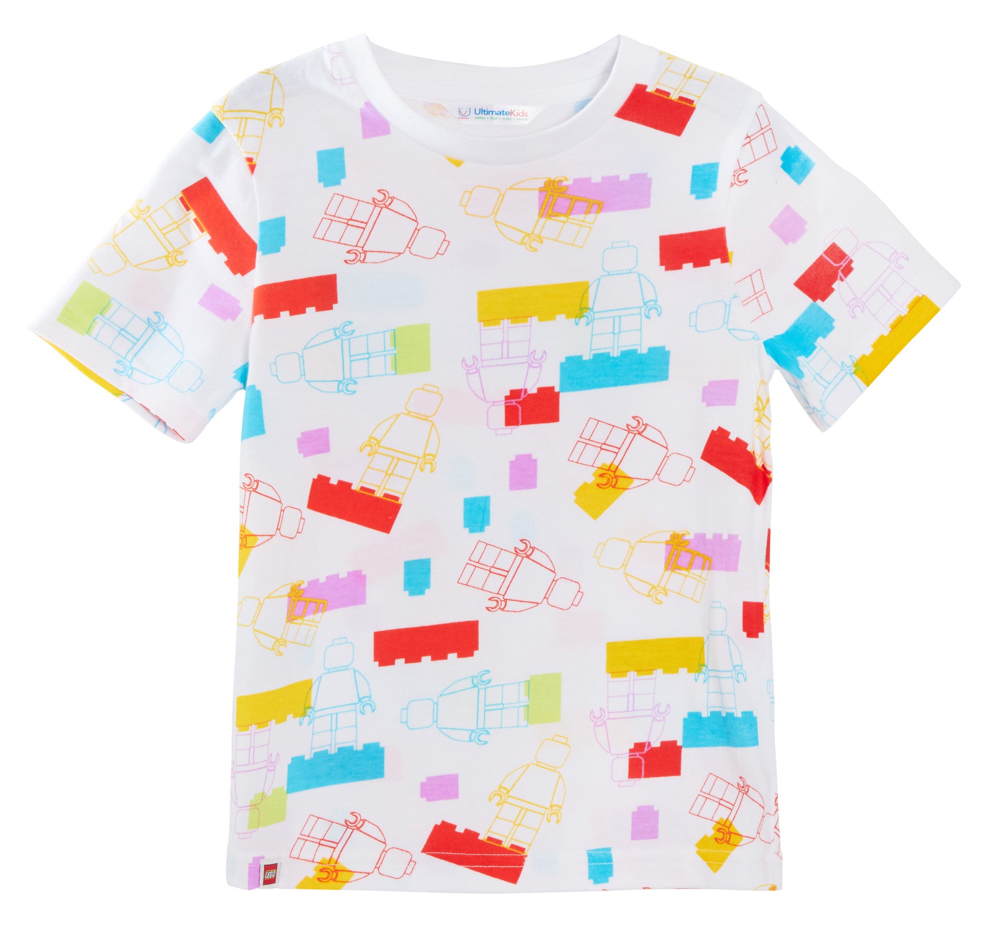 Kids 3 Pack Lego T-Shirts Boys Girls Official Lego Multipack Tops Summer Tees