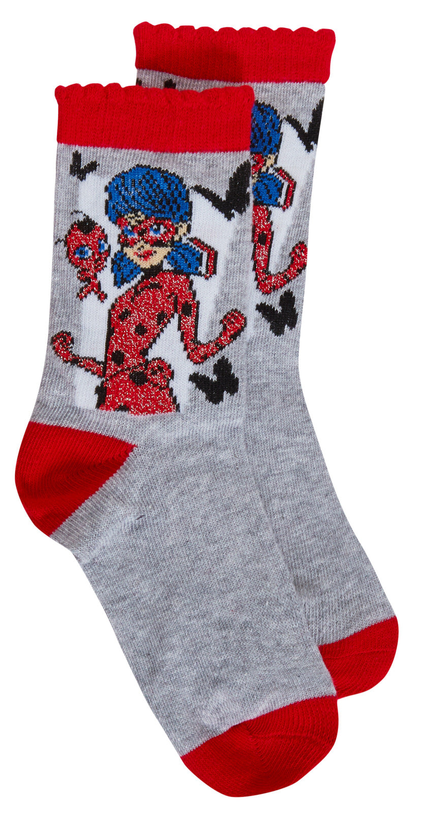 Girls Miraculous Ladybug 3 Pack Socks Girls Character Multipack Ankle Socks Kids