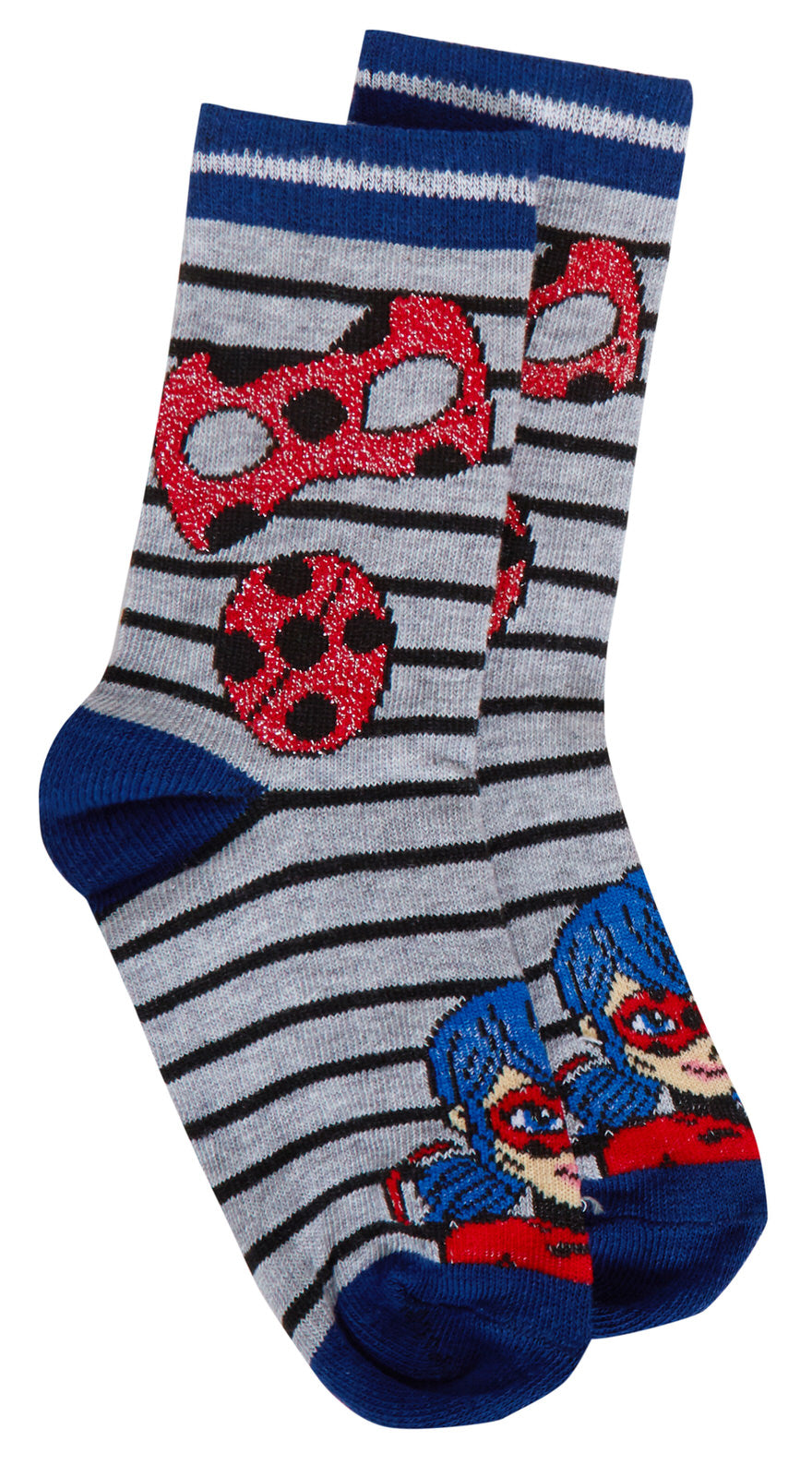Girls Miraculous Ladybug 3 Pack Socks Girls Character Multipack Ankle Socks Kids