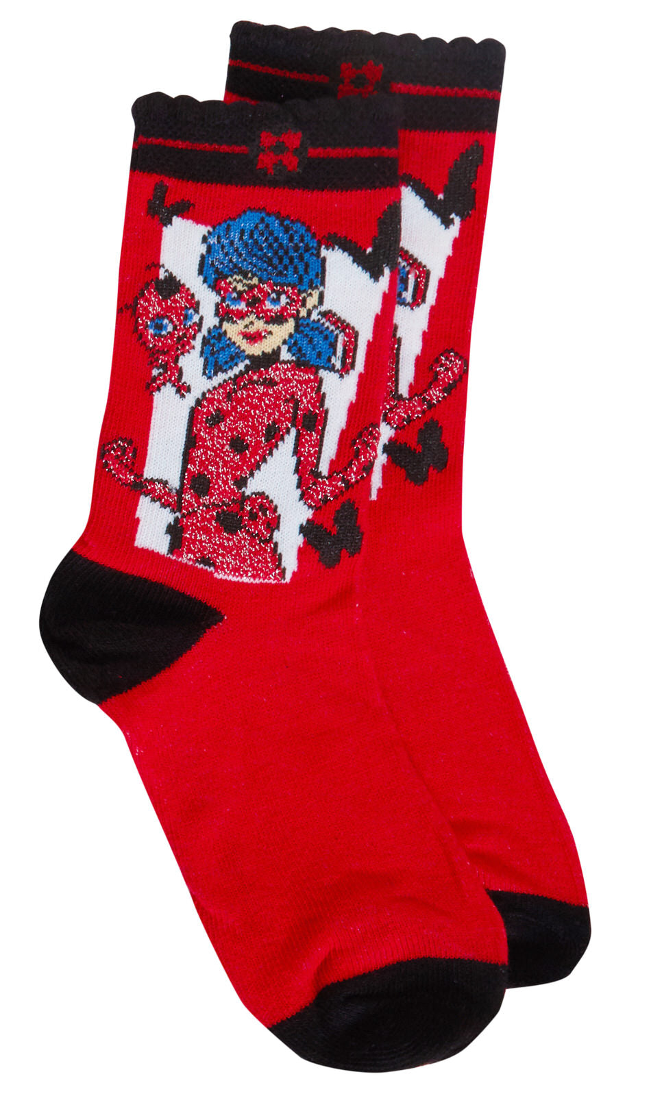 Girls Miraculous Ladybug 3 Pack Socks Girls Character Multipack Ankle Socks Kids