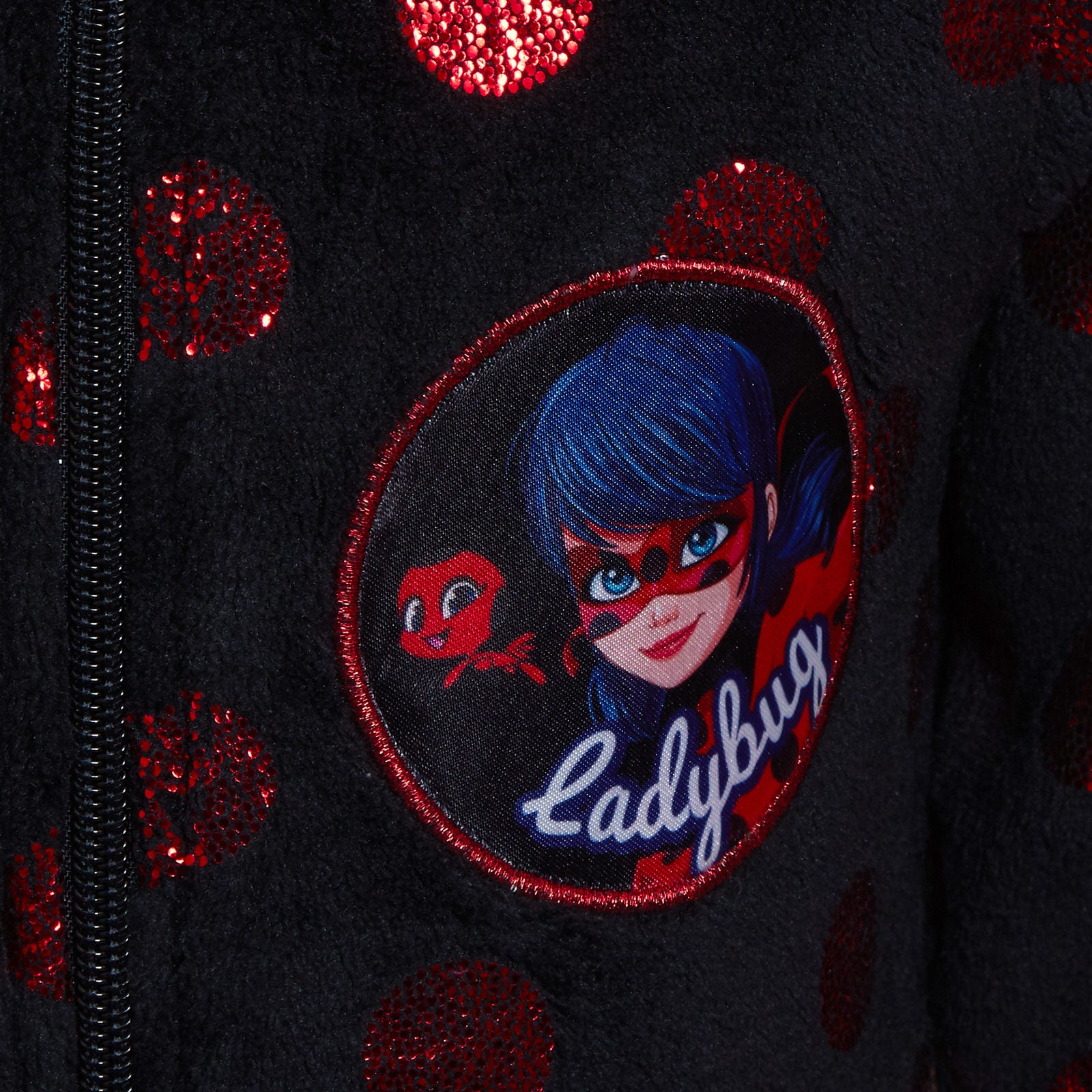 Girls Miraculous Ladybug Dress Up All In One Kids Luxury Fleece Sleepsuit Pjs