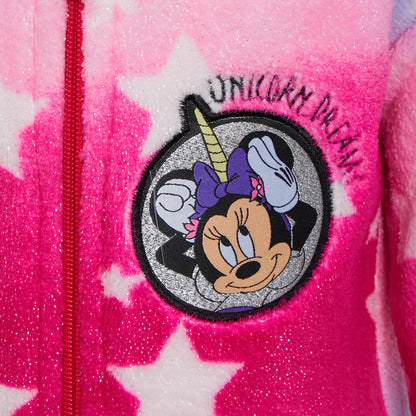 Disney Minnie Mouse Rainbow Unicorn All In One Girls Sleepsuit Dress Up Pyjamas