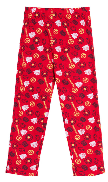 Boys Marvel Avengers Glow In The Dark Full Length Pyjamas Kids Super Hero Pjs