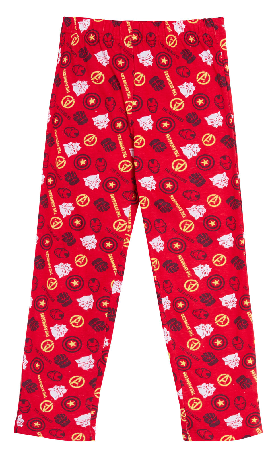 Boys Marvel Avengers Glow In The Dark Full Length Pyjamas Kids Super Hero Pjs
