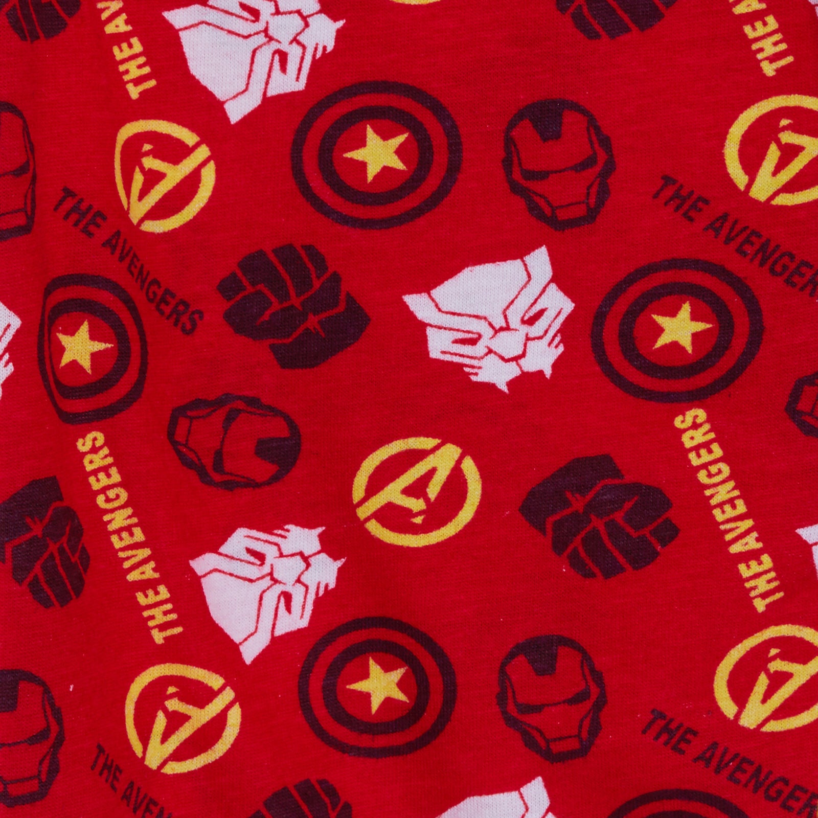 Boys Marvel Avengers Glow In The Dark Full Length Pyjamas Kids Super Hero Pjs