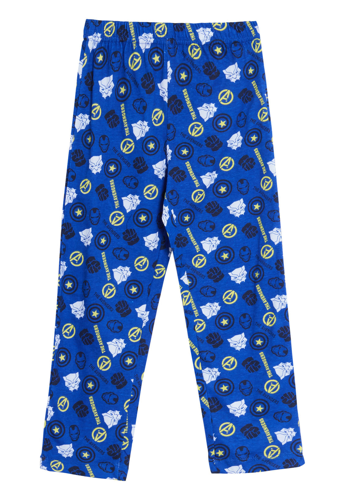 Boys Marvel Avengers Glow In The Dark Full Length Pyjamas Kids Super Hero Pjs