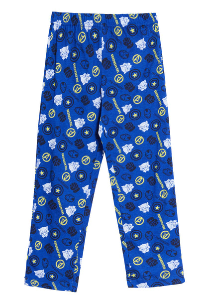 Boys Marvel Avengers Glow In The Dark Full Length Pyjamas Kids Super Hero Pjs