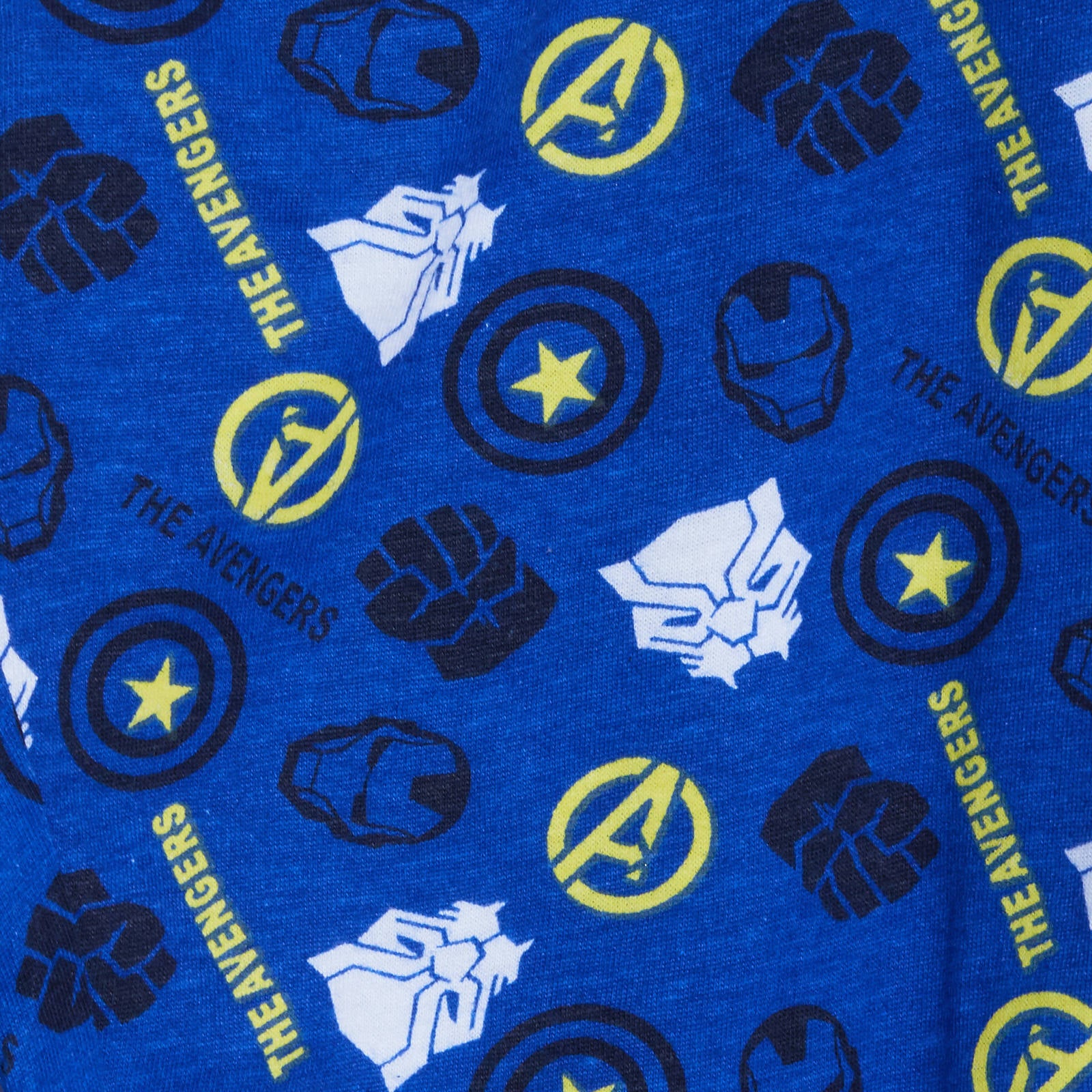 Boys Marvel Avengers Glow In The Dark Full Length Pyjamas Kids Super Hero Pjs