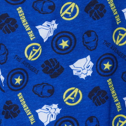 Boys Marvel Avengers Glow In The Dark Full Length Pyjamas Kids Super Hero Pjs