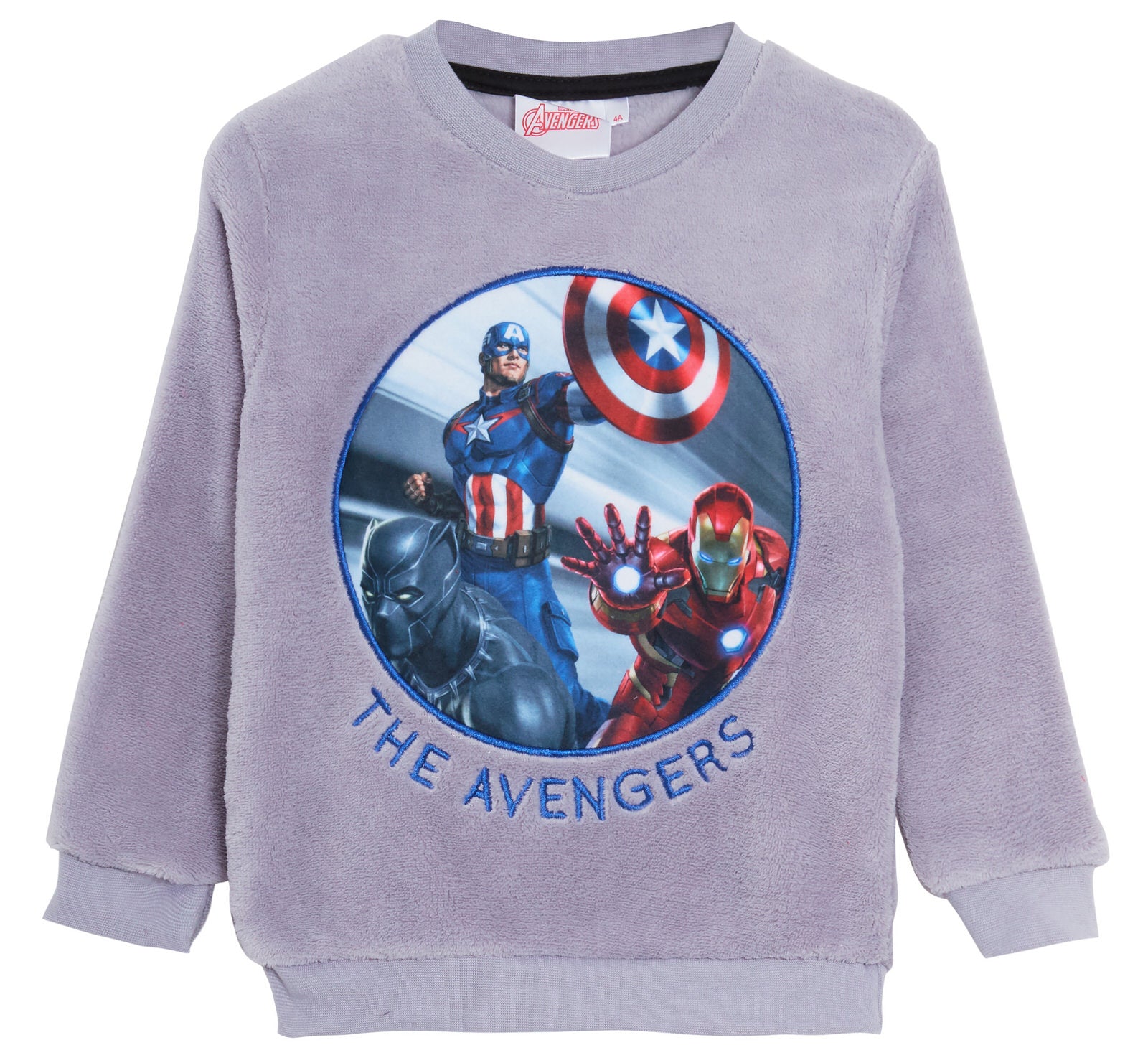 Boys Marvel Avengers Fleece Pyjamas Kids Twosie Pjs Sweater + Lounge Pants Set