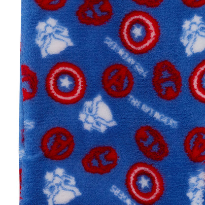 Boys Marvel Avengers Fleece Pyjamas Kids Twosie Pjs Sweater + Lounge Pants Set