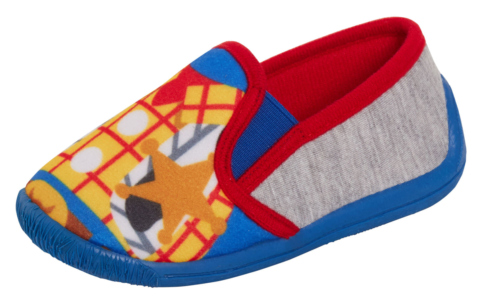 Boys Disney Toy Story Slippers Kids Buzz Woody Easy Fasten House Shoes Booties