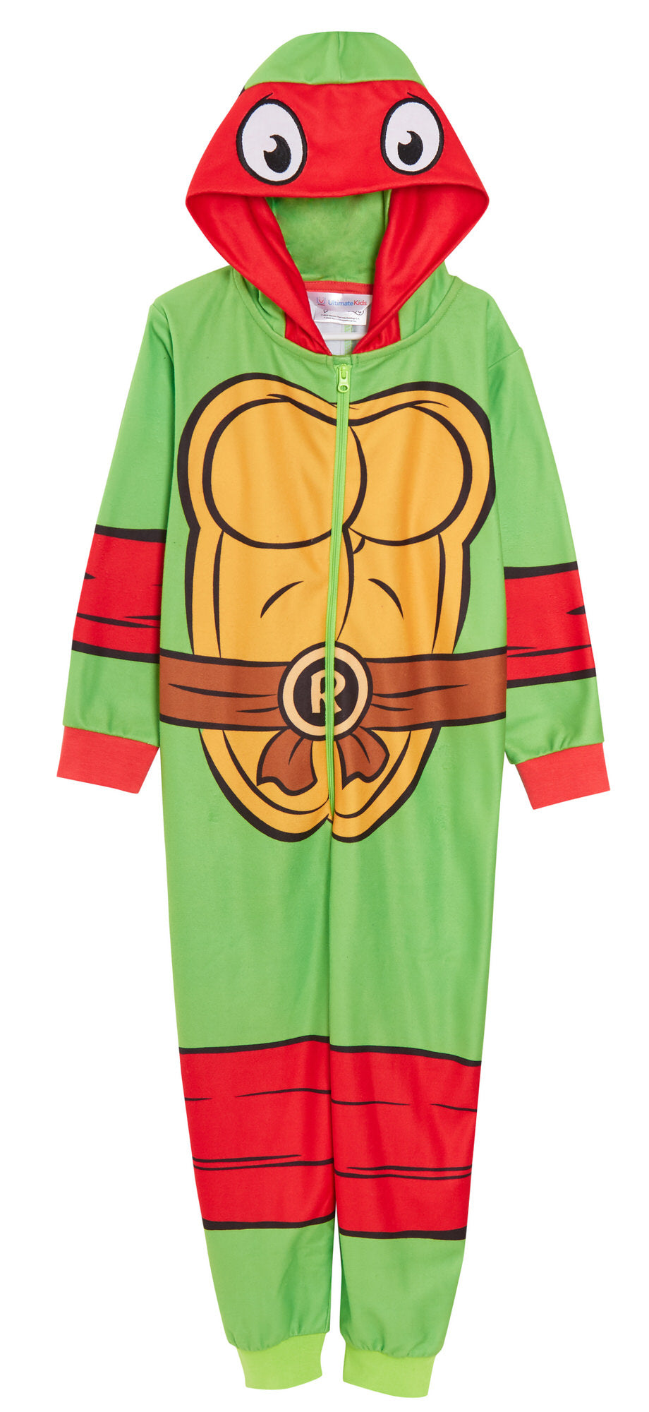Boys Teenage Mutant Ninja Turtles Dress Up All In One Raphael Fleece Pjs Pyjamas