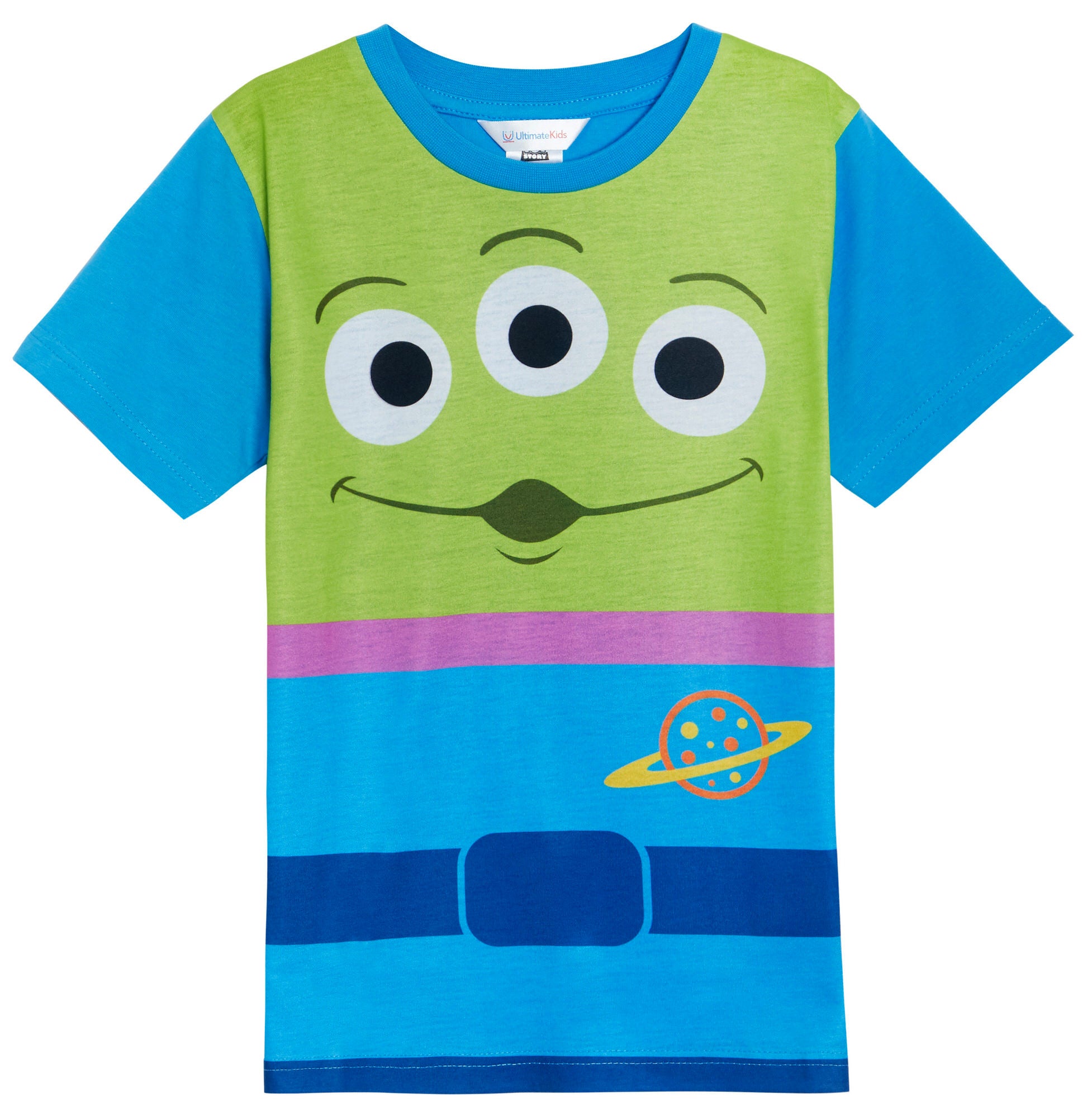 Kids 3 Pack Disney Toy Story T-Shirts Girls Boys Buzz Woody Alien Dress Up Tees Tops