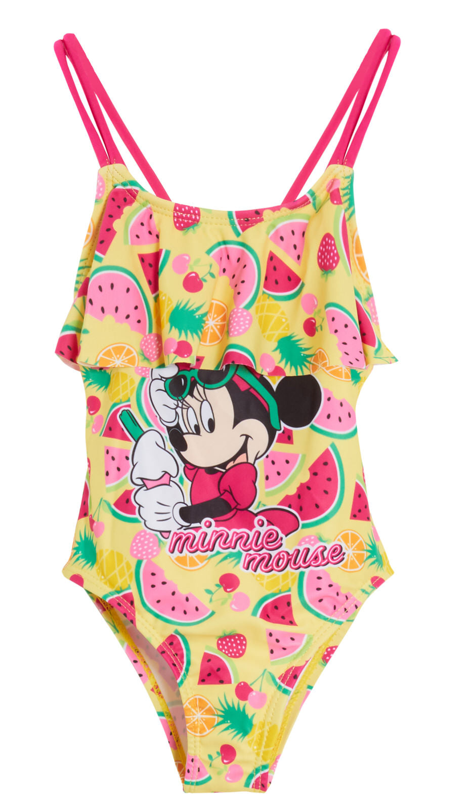 Baby Girls Minnie Mouse Swimming Costume Kids Disney One Piece Swimsuit Swimwear