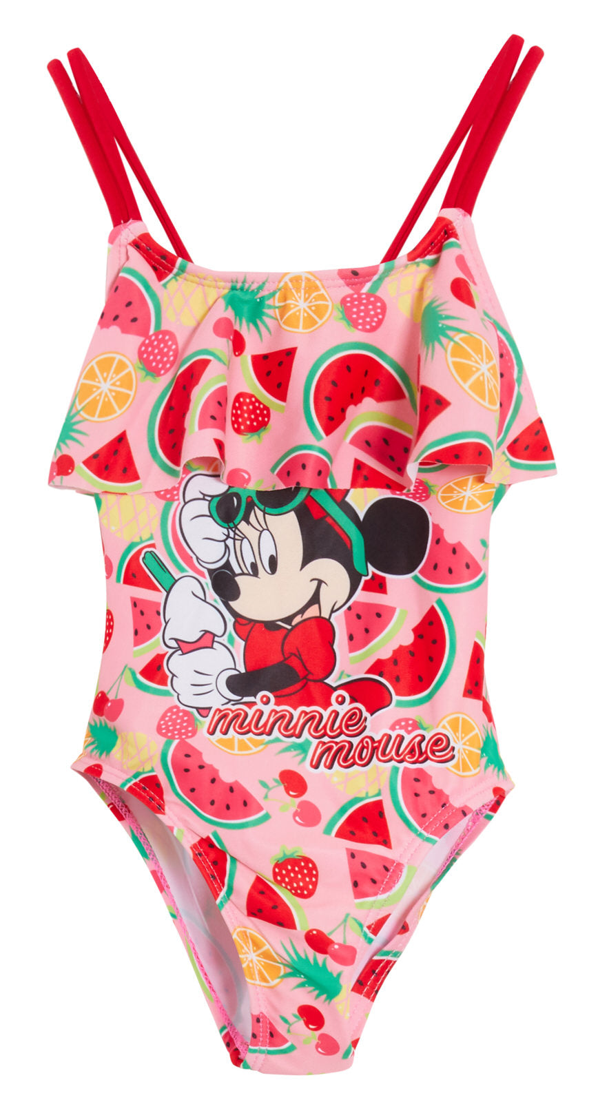Baby Girls Minnie Mouse Swimming Costume Kids Disney One Piece Swimsuit Swimwear