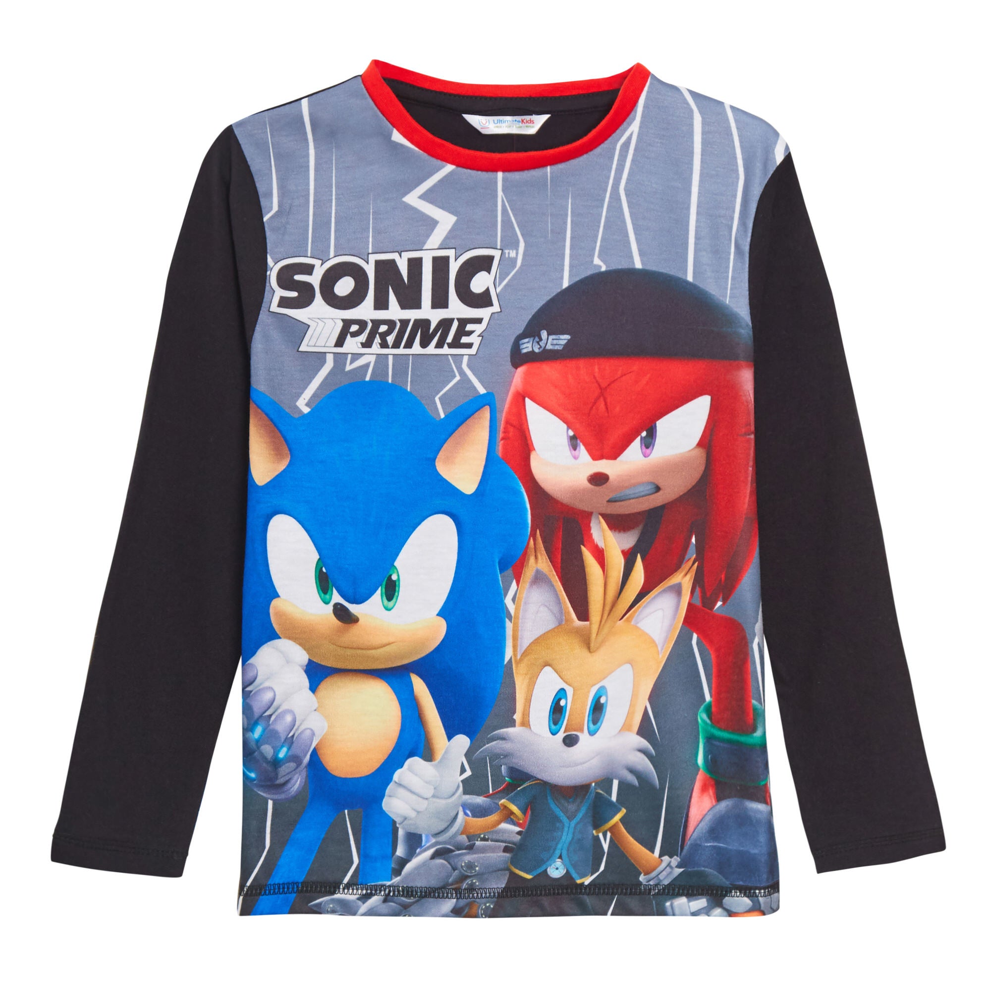 Boys Sonic The Hedgehog Pyjamas Tails Knuckles Full Length Pjs Gaming Loungewear