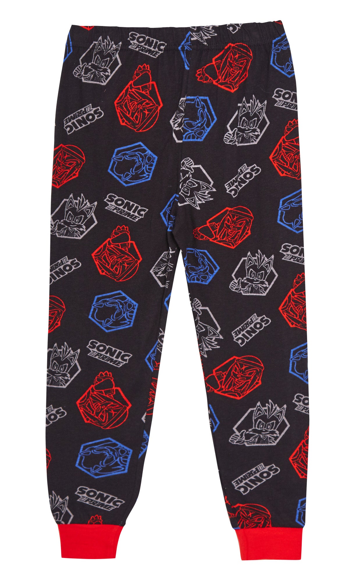 Boys Sonic The Hedgehog Pyjamas Tails Knuckles Full Length Pjs Gaming Loungewear