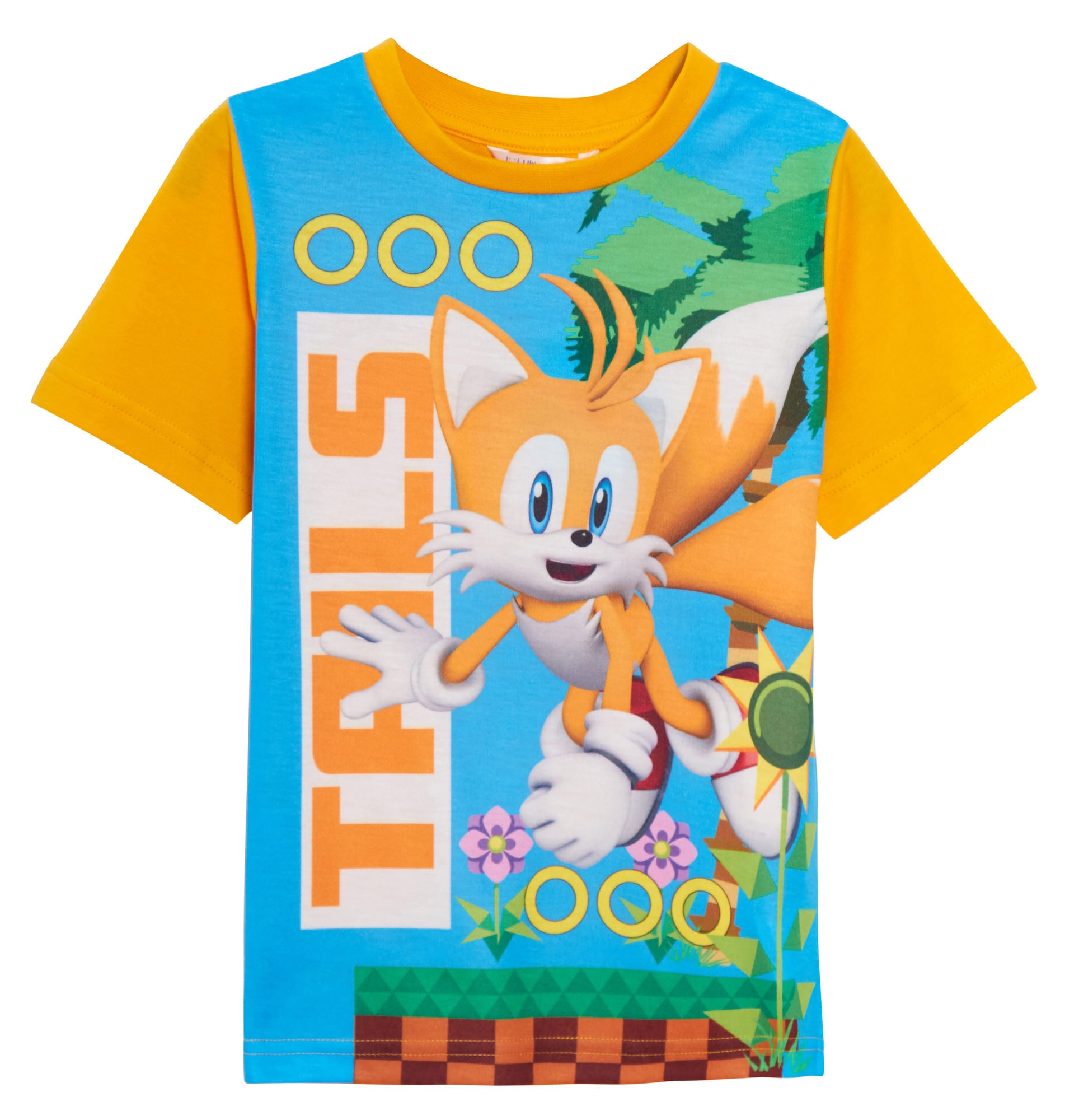 Boys 3 Pack Sonic The Hedgehog T-Shirts Kids Tails Knuckles Dress Up Gamer Tops