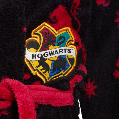 Harry Potter Dressing Gown For Kids Hogwarts Boys Girls Hooded Bath Robe Gift