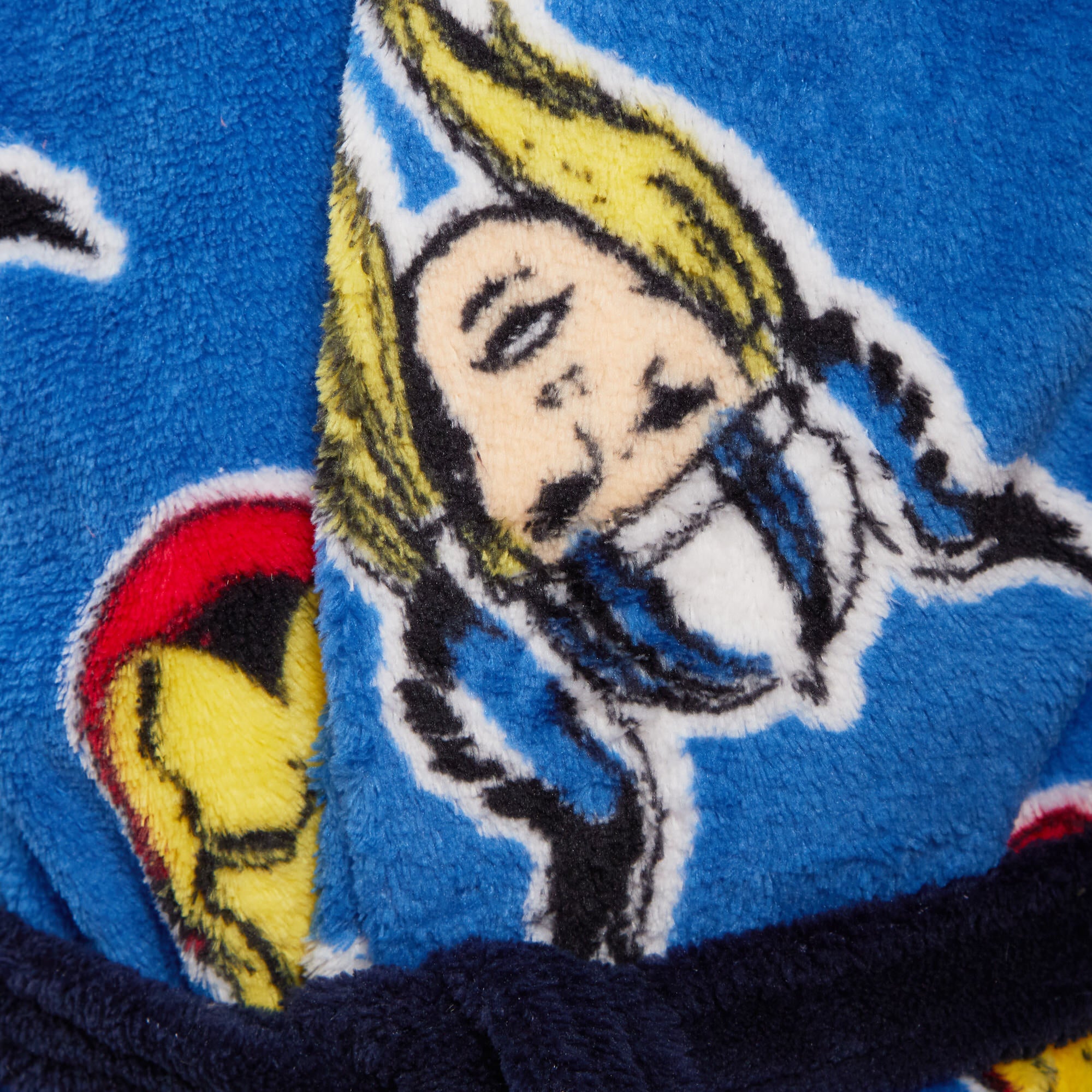 Avengers Dressing Gown For Boys Marvel Super Hero Kids Dress Up Hooded Bath Robe