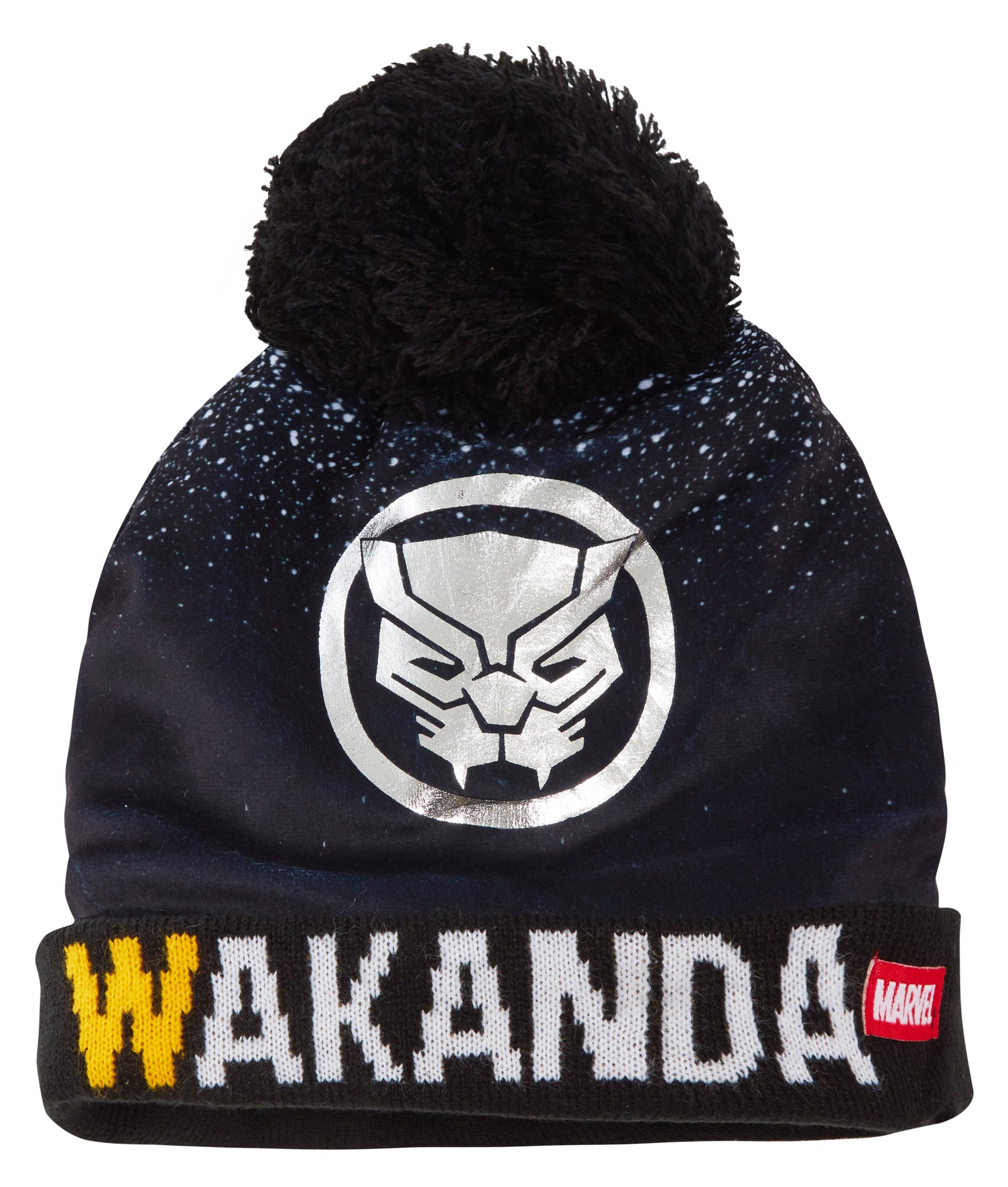 Boys Marvel Bobble Hat + Gloves Winter Set Captain America or Black Panther Set