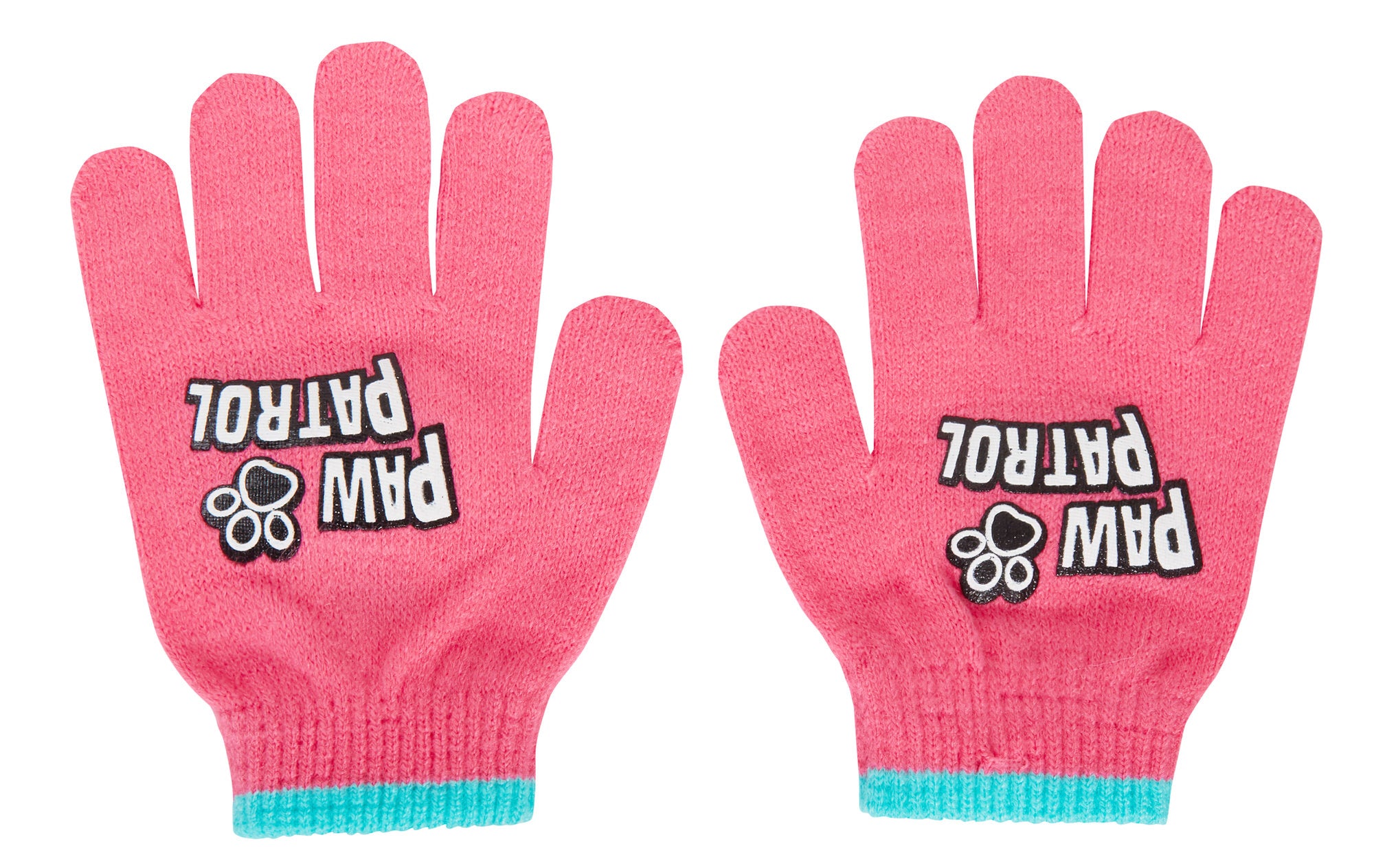 Girls Paw Patrol Bobble Hat + Gloves Winter Set Kids Skye Everest 2 Piece Set