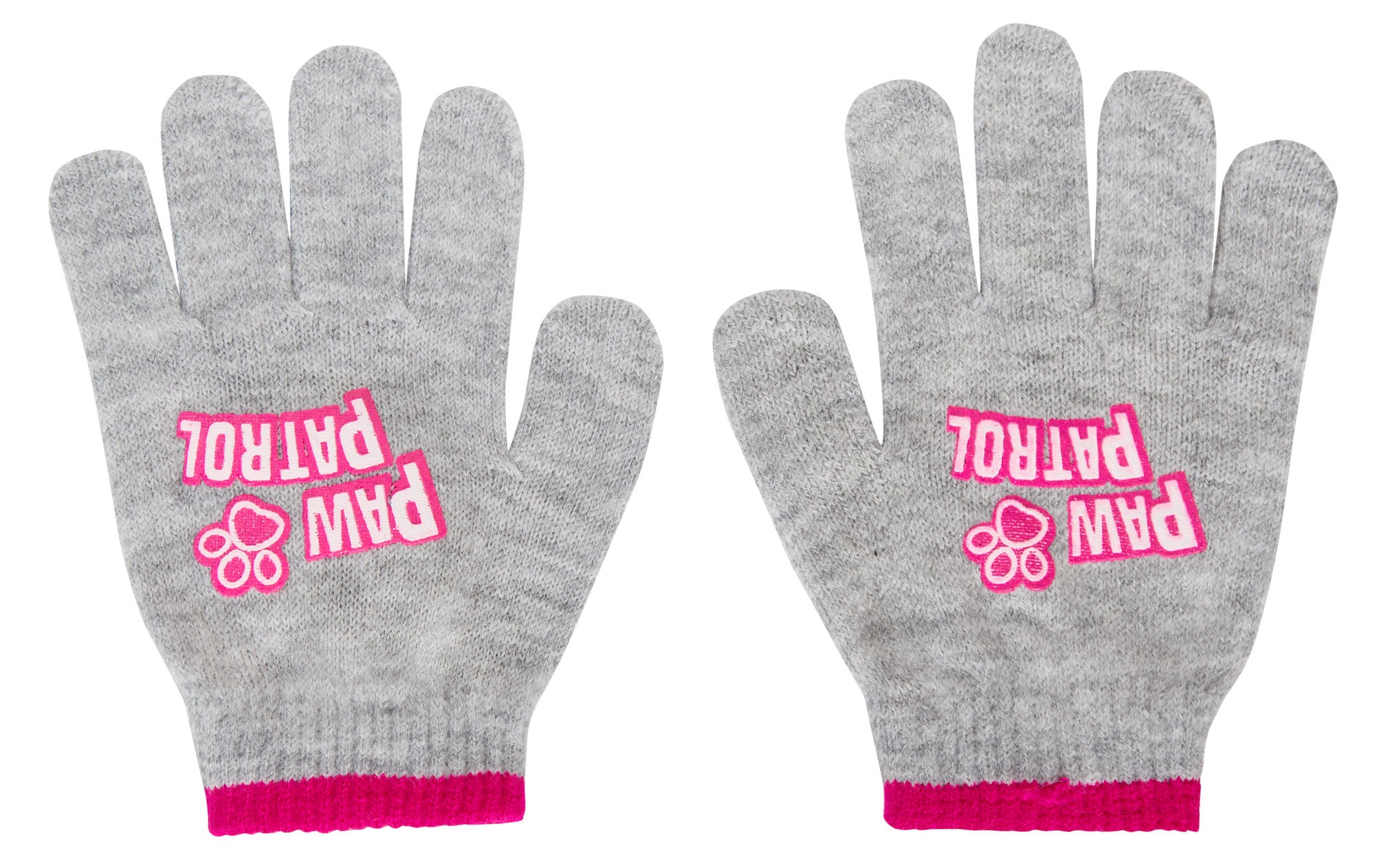 Girls Paw Patrol Bobble Hat + Gloves Winter Set Kids Skye Everest 2 Piece Set