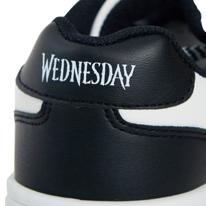 Womens Teen Girls Wednesday Trainers Adams Family Lace Up Sports Skate Shoes