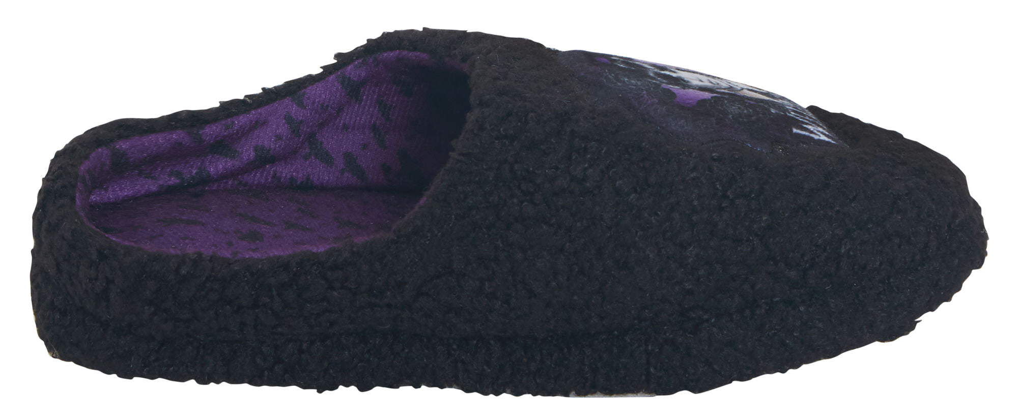 Girls Wednesday Slippers Borg Fleece Mule Slipper Adults Teens House Shoes Gift