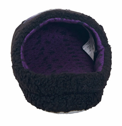 Girls Wednesday Slippers Borg Fleece Mule Slipper Adults Teens House Shoes Gift