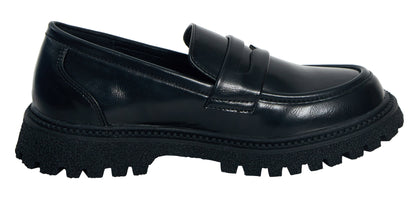 Girls Wednesday Adams School Shoes Kids Chunky Sole Black Shoes Womens Loafers