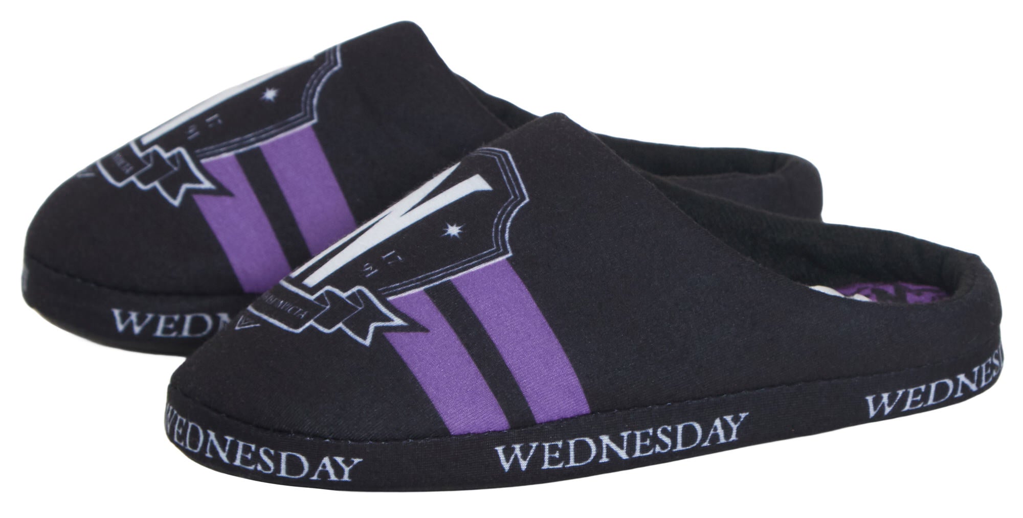 Wednesday Slippers Girls Mules Fleece Mule Slipper Teens Nevermore House Shoes