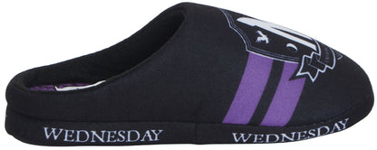 Wednesday Slippers Girls Mules Fleece Mule Slipper Teens Nevermore House Shoes