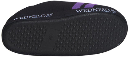 Wednesday Slippers Girls Mules Fleece Mule Slipper Teens Nevermore House Shoes